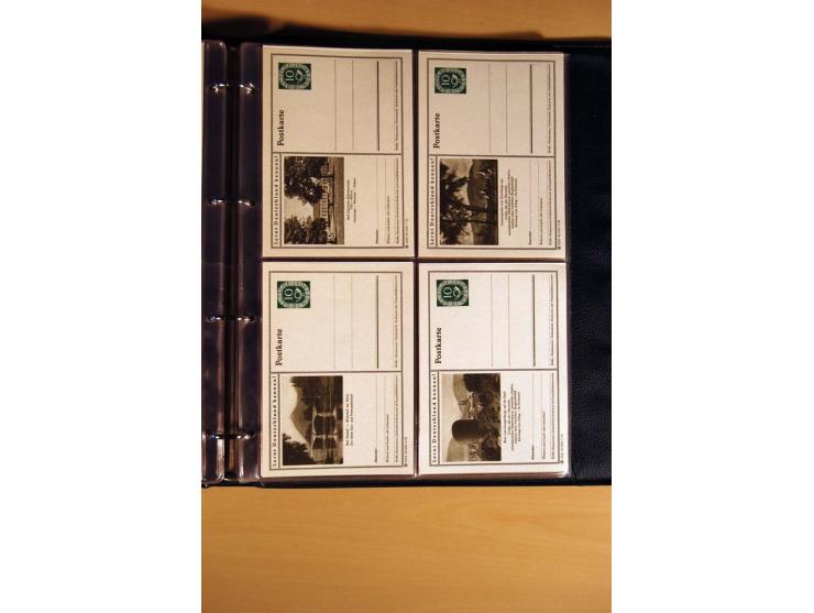 1951, POSTHORN, umfangreiche Sammlung mit einigen hundert Briefen, Karten und Paketkarten in 6 Ordnern inkl. 1 Band Ganzsache