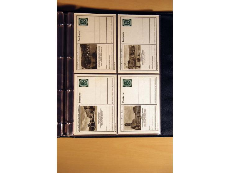 1951, POSTHORN, umfangreiche Sammlung mit einigen hundert Briefen, Karten und Paketkarten in 6 Ordnern inkl. 1 Band Ganzsache