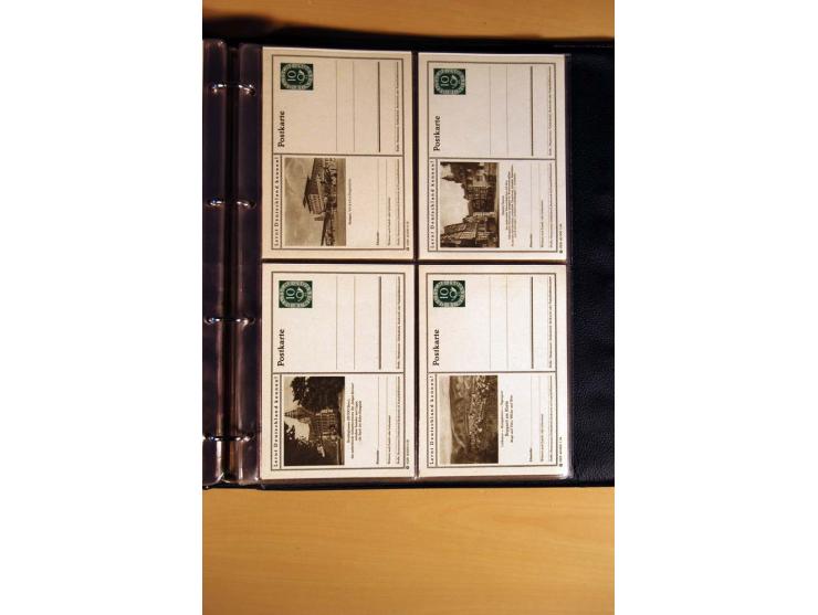1951, POSTHORN, umfangreiche Sammlung mit einigen hundert Briefen, Karten und Paketkarten in 6 Ordnern inkl. 1 Band Ganzsache