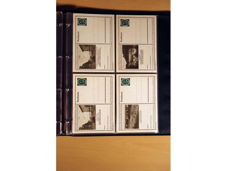 1951, POSTHORN, umfangreiche Sammlung mit einigen hundert Briefen, Karten und Paketkarten in 6 Ordnern inkl. 1 Band Ganzsache
