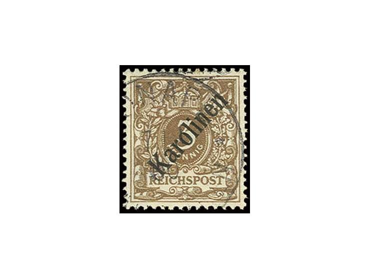 3 Pfg. mit zeitgerechtem Stempel "PONAPE 7/1 00", Kabinett, doppelt sign. Bothe BPP mit Fotoattest (Mi. 850,-)