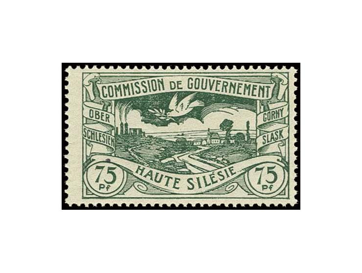 1920, 75 Pfg. schwarzgrün, postfrisch, Pracht, Fotoattest Gruber BPP (Mi. 2.000,-)