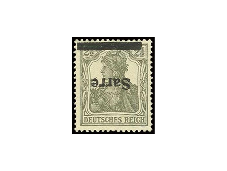 2½ Pfg. mit kopfstehendem Aufdruck, ungebraucht, Pracht, sign. Dr. Dub und Böcking sowie Fotobefund Ney BPP (Mi. 450,-)