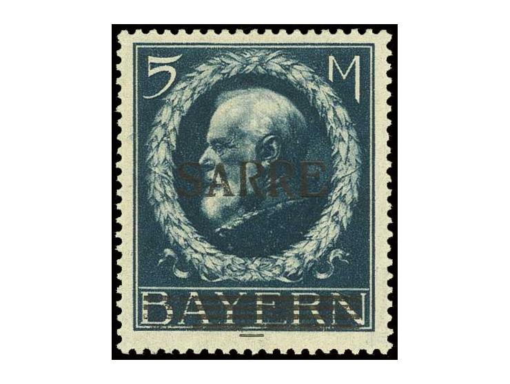 5 M. mit Aufdruckabart "kleines A", ungebraucht, Pracht, sign. Dr. Schneider BPP (Mi. 1.400,-)