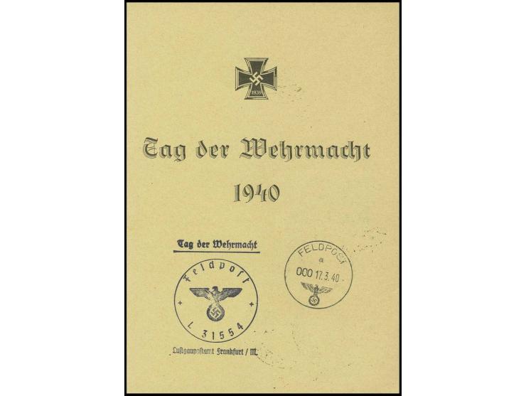 1942, Rommel-Gedenkblatt mit Nr. "1980", Kabinett