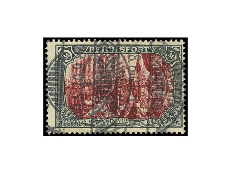 5 M., in Type I, sauber gestempelt "BRAUNSCHWEIG 28.6.01", Kabinett, Fotoattest Dr. Oechsner BPP (Mi. 2.800,-)