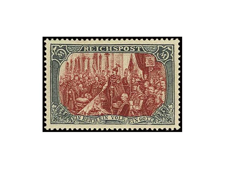 5 M., ungebraucht mit Falzrest, Pracht, sign. Dr. Oertel (Mi. 450,-)