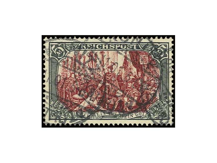 5 M. in Type III mit sauberem Stempel "KRONITZ 26.11.01", Kabinett, Fotoattest Jäschke-L. BPP (Mi. 500,-)