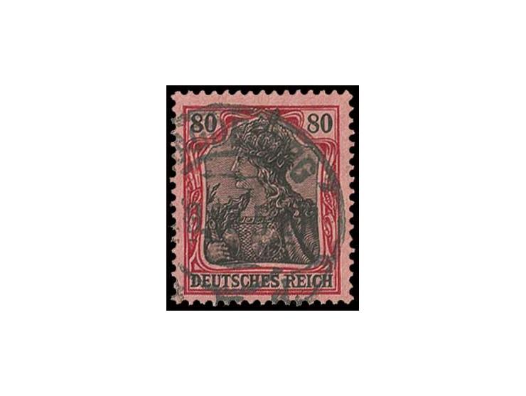 80 Pfg., metallisch/glänzend, sauber gestempelt "(M)AGDEBURG 9.20", in einwandfreier Erhaltung, Fotoattest Jäschke-L. BPP