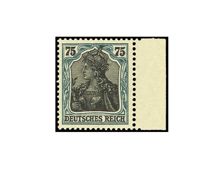 75 Pfg., postfrisches rechtes Randstück, Luxus, Fotoattest Dr. Oechsner BPP (Mi. 400,-)