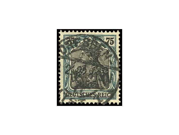 75 Pfg. mit Stempel "DRESDEN", Pracht, Fotokurzbefund Dr. Oechsner BPP (Mi. 450,-)