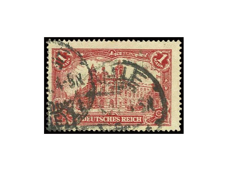 1920, 1 M. rot mit Doppeldruck, gestempelt, Pracht, sign. Zenker BPP und Infla (Mi. 750,-)