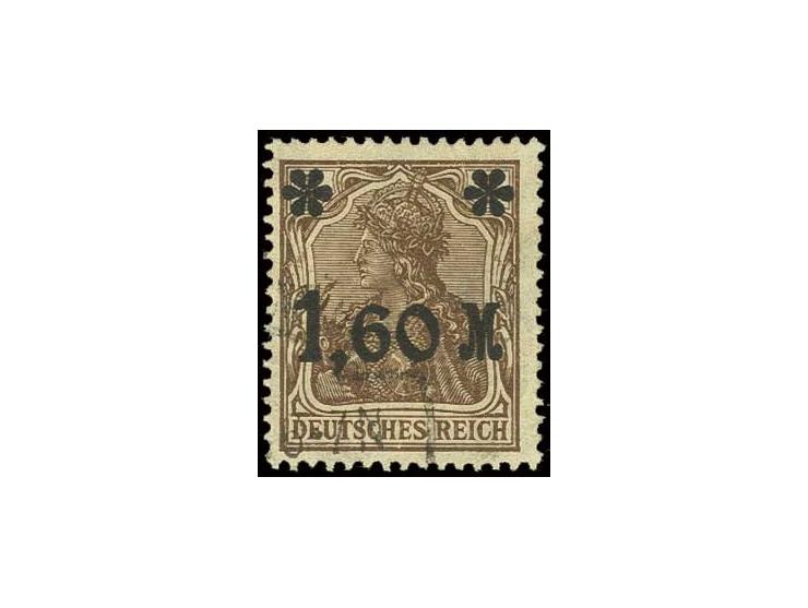 1,60 M. braun, zart gestempelt, Pracht, sign. Infla und Oechsner BPP mit Fotoattest (Mi. 2000,-)