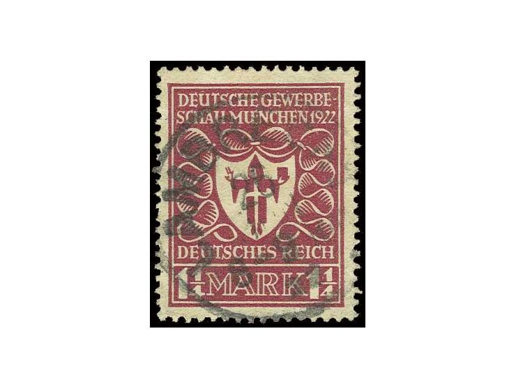 1922, Gewerbeschau 1 ¼ M. helllilarosa, gestempelt, Pracht, sign. Kowollik BPP und Infla (Mi. 900,-)