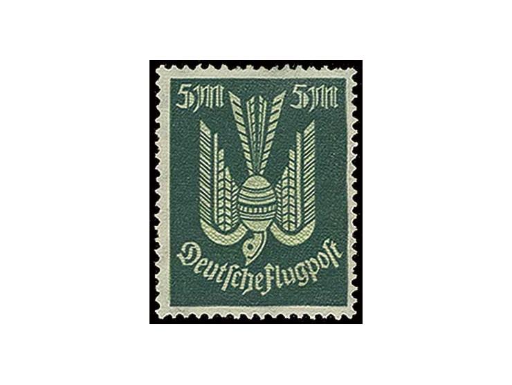 dito, in schwarzblaugrün, hellgrün genetzt, ungebraucht, oben kleine Zahnverkürzungen, sonst einwandfrei, Fotoattest Dr. Oech