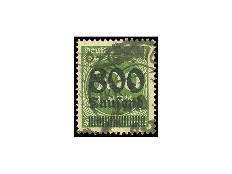 800 Tsd. auf 500 M., sauber gestempelt, Pracht, Fotoattest Weinbuch BPP