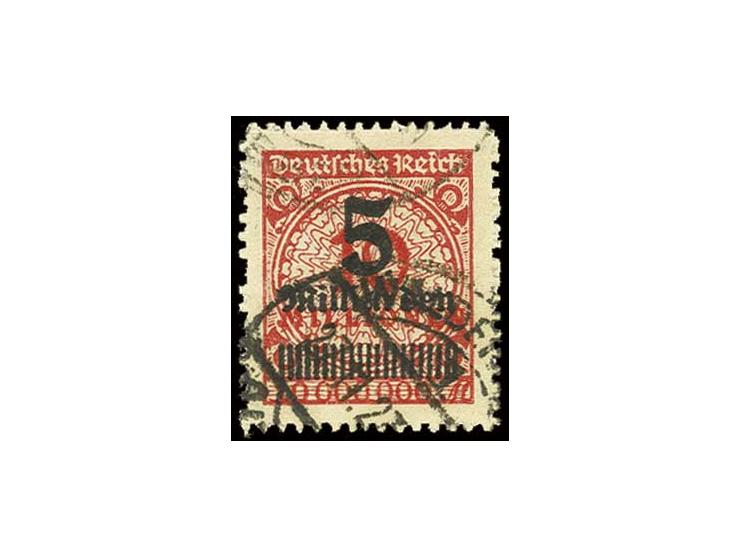 5 Mrd. auf 10 Mio. M. mit "Sprung im Korbdeckel", gestempelt "WALDENBURG 27.11.23", Pracht, Fotoattest Fleiner BPP (Mi. 1.000