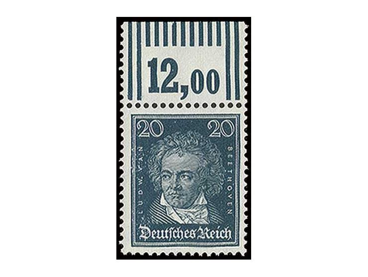 20 Pfg., Oberrandstück im Walzendruck, postfrisch, Kabinett (Mi. 650,-)