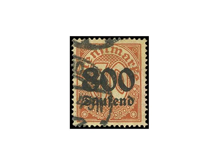 800 Tsd. M. auf 30 Pfg., gestempelt, Pracht, sign. Peschl BPP und Infla (Mi. 400,-)