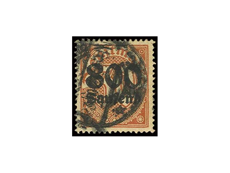 800 Tsd. M. auf 30 Pfg., gestempelt, Pracht, sign. Infla und Gaedicke BPP mit Fotoattest (Mi. 400,-)