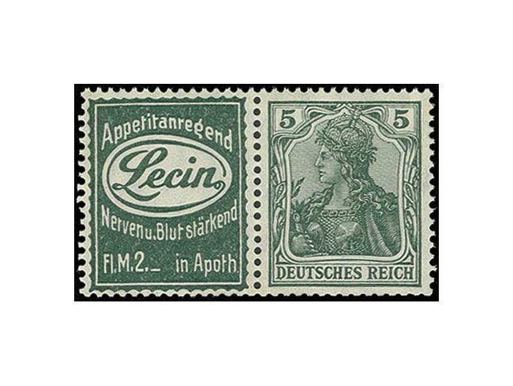 "Lecin" + 5 Pfg., postfrisch, Pracht (Mi. 800,-)