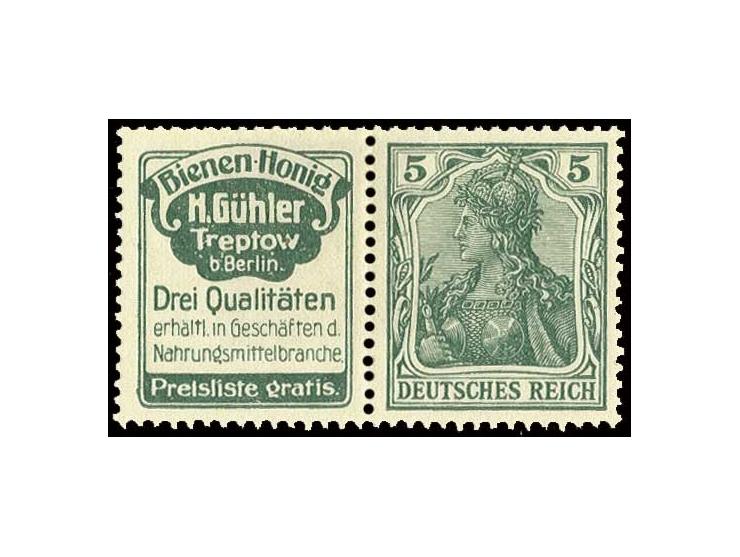 "Bienen-Honig Gühler"+5 Pfg., ungebraucht mit sauberem Erstfalz, Pracht (Mi. 780,-)