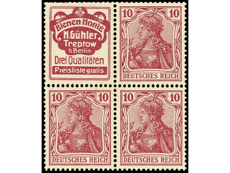 "Bienen-Honig Gühler"+10 Pfg. mit 2 weiteren 10 Pfg., ungebraucht (Mi. 780,-)