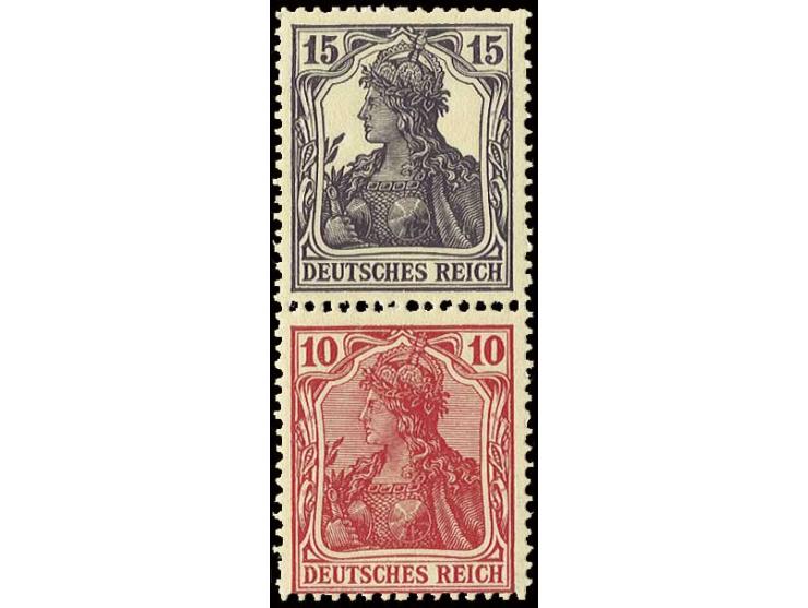 15+10 Pfg. rosarot, postfrisch, Kabinett, sign. Jäschke-L. BPP