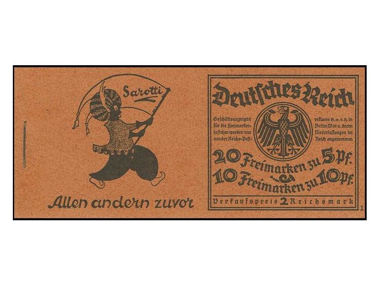 Markenheftchen Rheinlandmarken, postfrisch mit leichter Heftchenzähnung, Deckel ungefaltet, Pracht (Mi. 7.500,-)