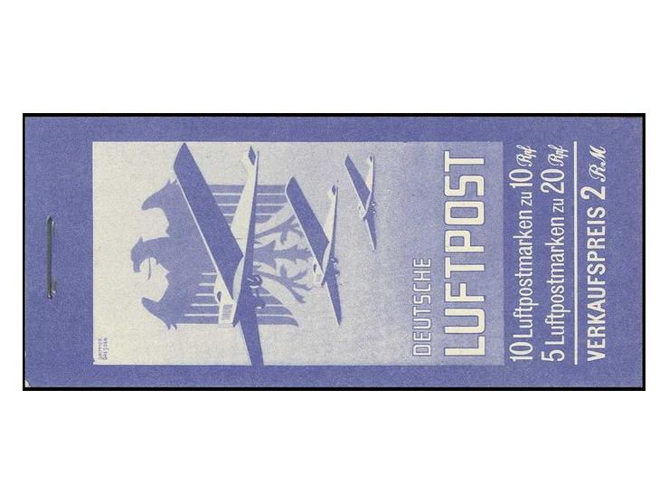 1930, Markenheftchen Flugpost, hervorragend gezähnt und Deckel ungefaltet, Luxus (Mi. 2.500,-)