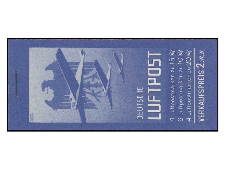 1931, Markenheftchen Flugpost ohne ONr., postfrisch in hervorragender Zähnung und Deckel ungefaltet, Luxus (Mi. 1.200,-)
