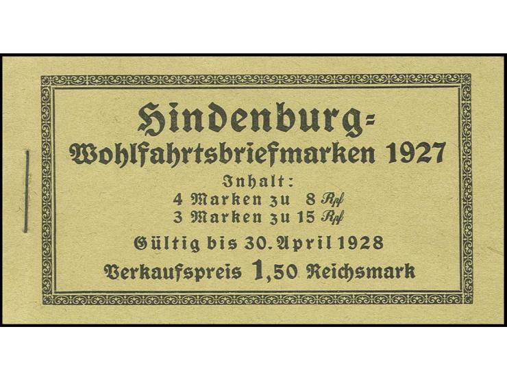 dito, mit dünnem Karton, postfrisch, Vorderdeckel aufgefaltet, Pracht (Mi. 300,-)