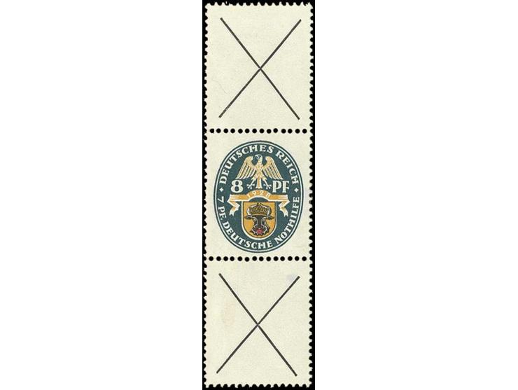 X+8+X, ungebraucht mit Falzresten, Pracht (Mi. 1.300,-)