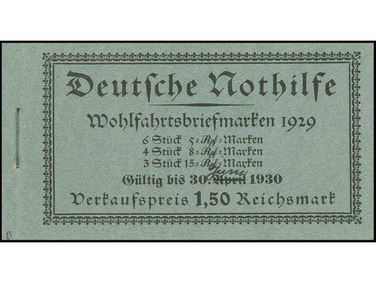 dito, mit handschriftlich korrigiertem Datum, postfrisch, Vorderdeckel aufgefaltet, Pracht (Mi. 1.200,-)