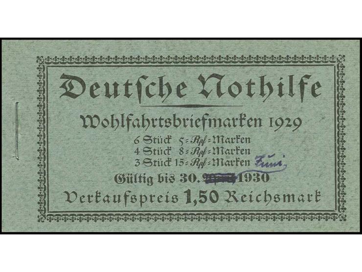dito, Vorderseite gemasert, gut gezähnt und Deckel ungefaltet, Kabinett (Mi. 1.200,-)