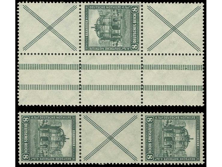 1931, Nothilfe 8+X+8 Pfg. und X+8+X, postfrisch, Pracht (Mi. 800,-)