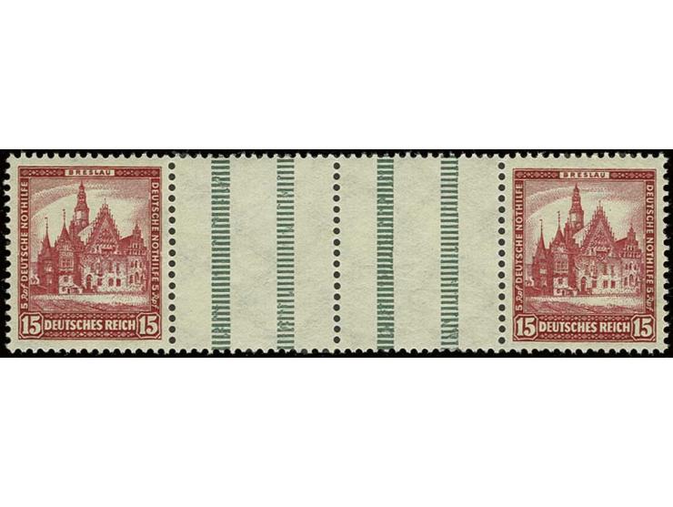 15+Z+Z+15 Pfg., postfrisch, Luxus (Mi. 450,-)