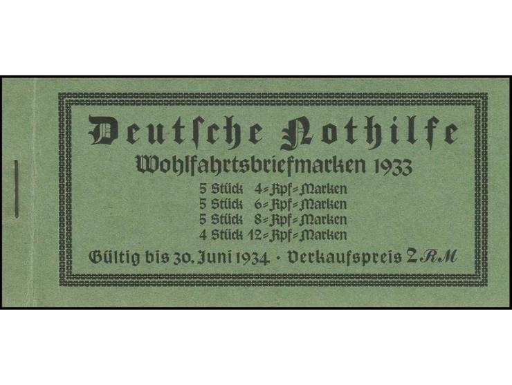 Markenheftchen Wagner, Ränder durchgezähnt, postfrisch, Deckel aufgefaltet, sonst tadellos (Mi. 1.000,-)