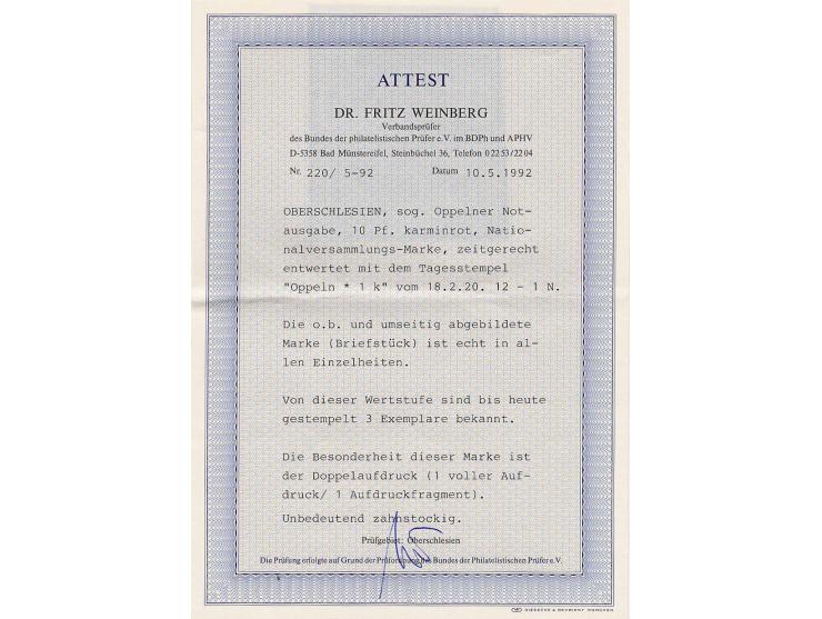 Nationalversammlung 10-30 Pfg. kpl., sauber gestempelt, 30 Pfg. lose, die übrigen Werte je auf Briefstück; 25 Pfg. ein Zahn a