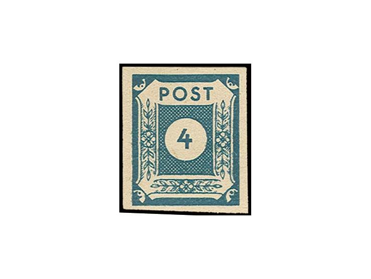 4 Pfg. schwarzgraublau, postfrisch, sign. Rehfeld und Fotoattest Ströh BPP (Mi. 700,-)