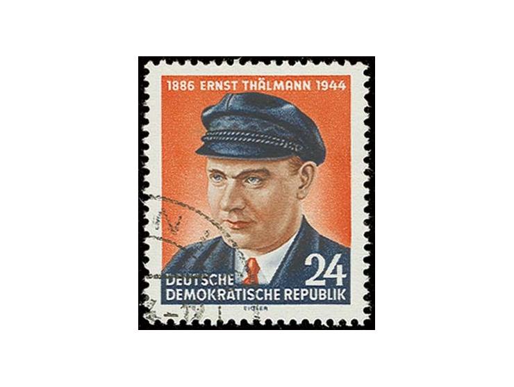 1954, Thälmann 24 Pfg. mit Wz. YI, mit Gefälligkeitsstempel "BERLIN W8", Pracht, Befund Mayer BPP (Mi. 500,-)