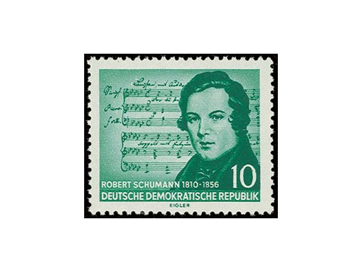 Schumann 10 Pfg. mit Wz. XI, postfrisch, unsigniert, Fotoattest Mayer BPP (Mi. 1.000,-)