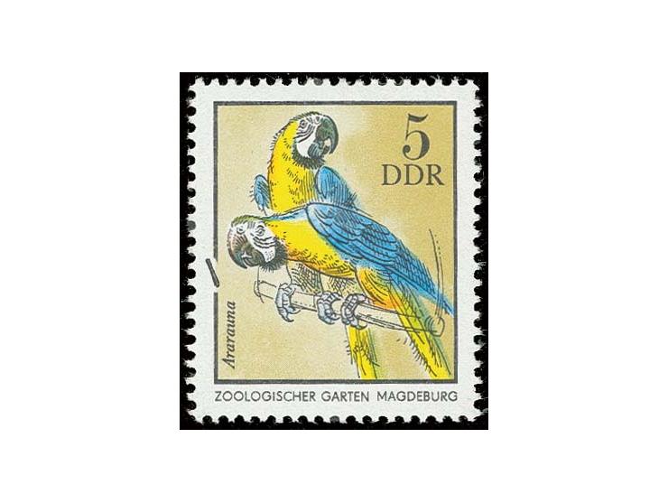 1975, Zootiere 5 Pfg. mit Plattenfehler "linke Randlinie gebrochen", postfrisch, unsigniert, Fotoattest Paul BPP (Mi. 1.200,-