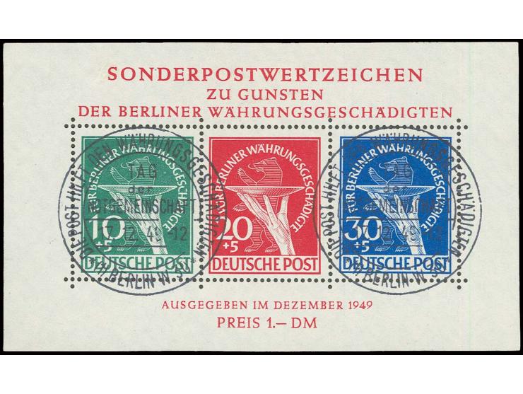 dito, sauber entwertet durch Ersttags-Sonderstempel; im Oberrand ganz minimal und unauffällig fleckig, sign. Schlegel D. BPP 