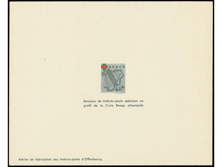 Rotes Kreuz 10-40 Pfg. kpl. als Ministerblocks, ungebraucht ohne Gummi wie verausgabt (Mi. 600,-)