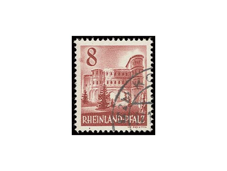 8 Pfg., Type III, sauber gestempelt, tadellos, Fotobefund Straub BPP