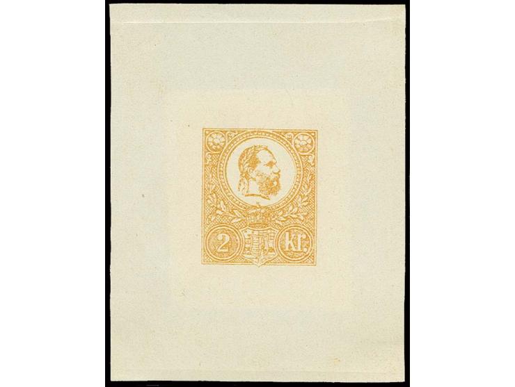 2 kr. orange, Sperati forgery in block format