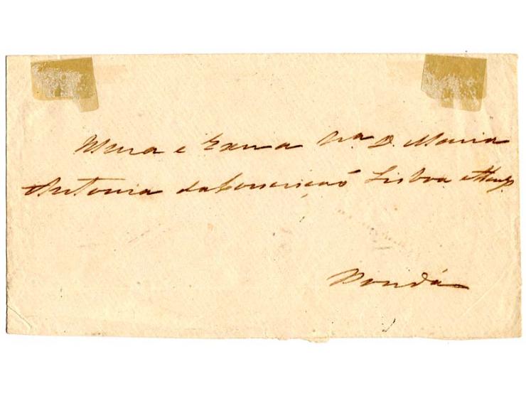 4½ on 20 r. bistre, tied by oval date stamp "NOVA-GOA 4 OUT 81" to reverse of envelope to Ponda, fine, ex Sussex (AF no. 73)