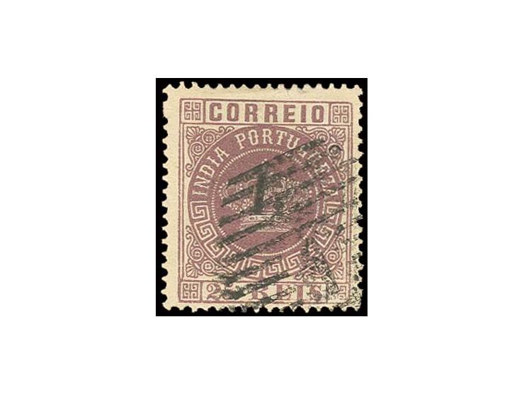 1½ on 25 r. lilac, used with numeral cancel "1" of PANGIM, very scarce and unlisted