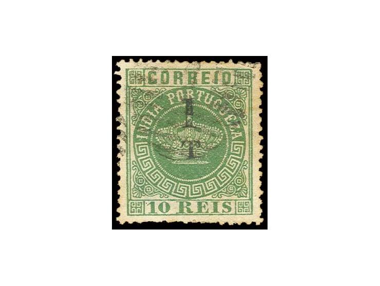 1 T on 10 r. green, used, a scarce stamp (AF no. 85)